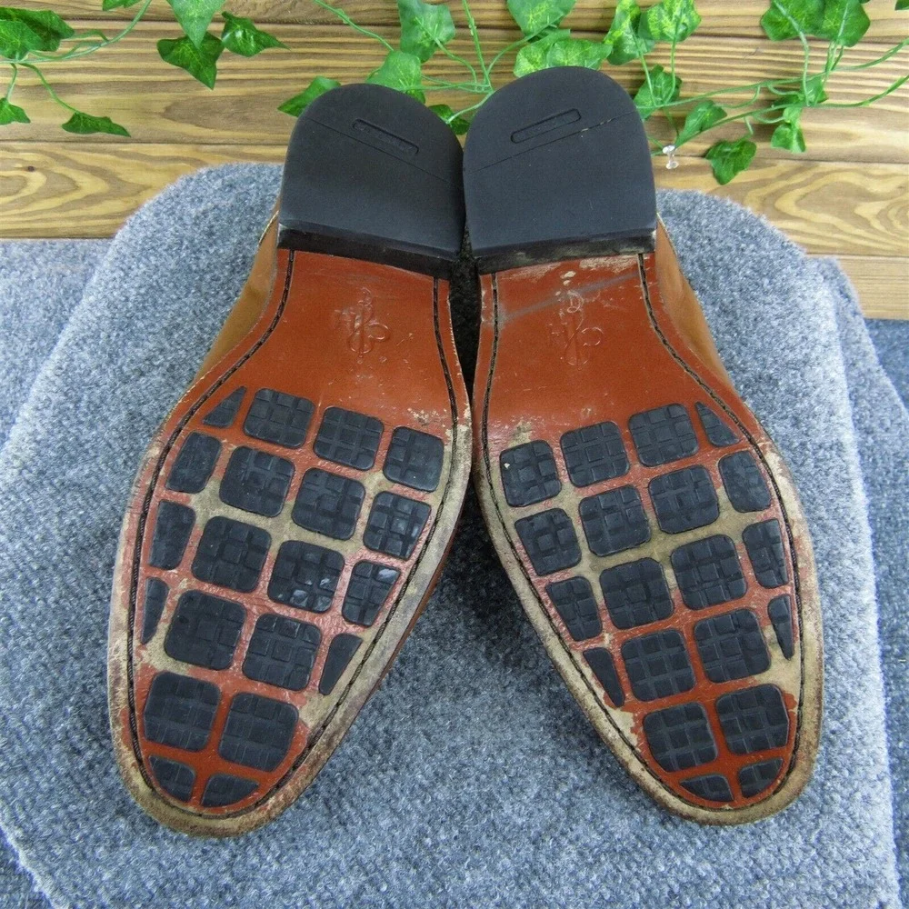 Cole Haan C08189 Men Derby Oxfords Shoes Brown Leather Lace‎ Up Size 10.5 Medium